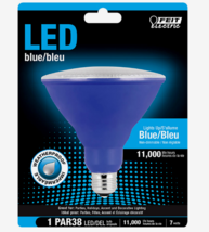 FEIT Electric BLUE LED Bulb PAR38 E26 Medium 40 Watt Equivalence Weatherproof - $17.77