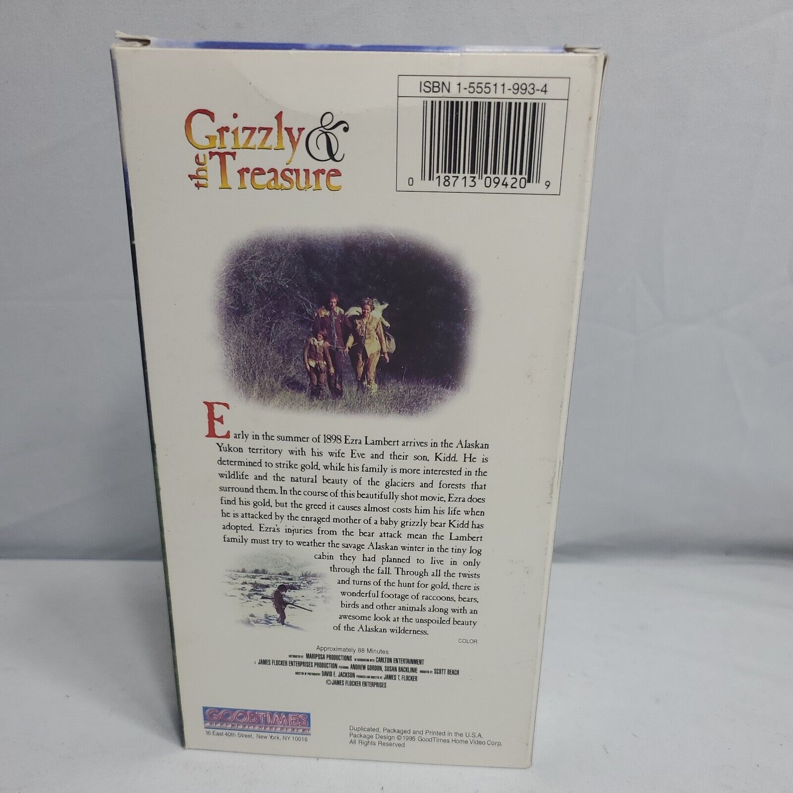 Vintage VHS Grizzly & The Treasure GOODTIMES Alaska VHS