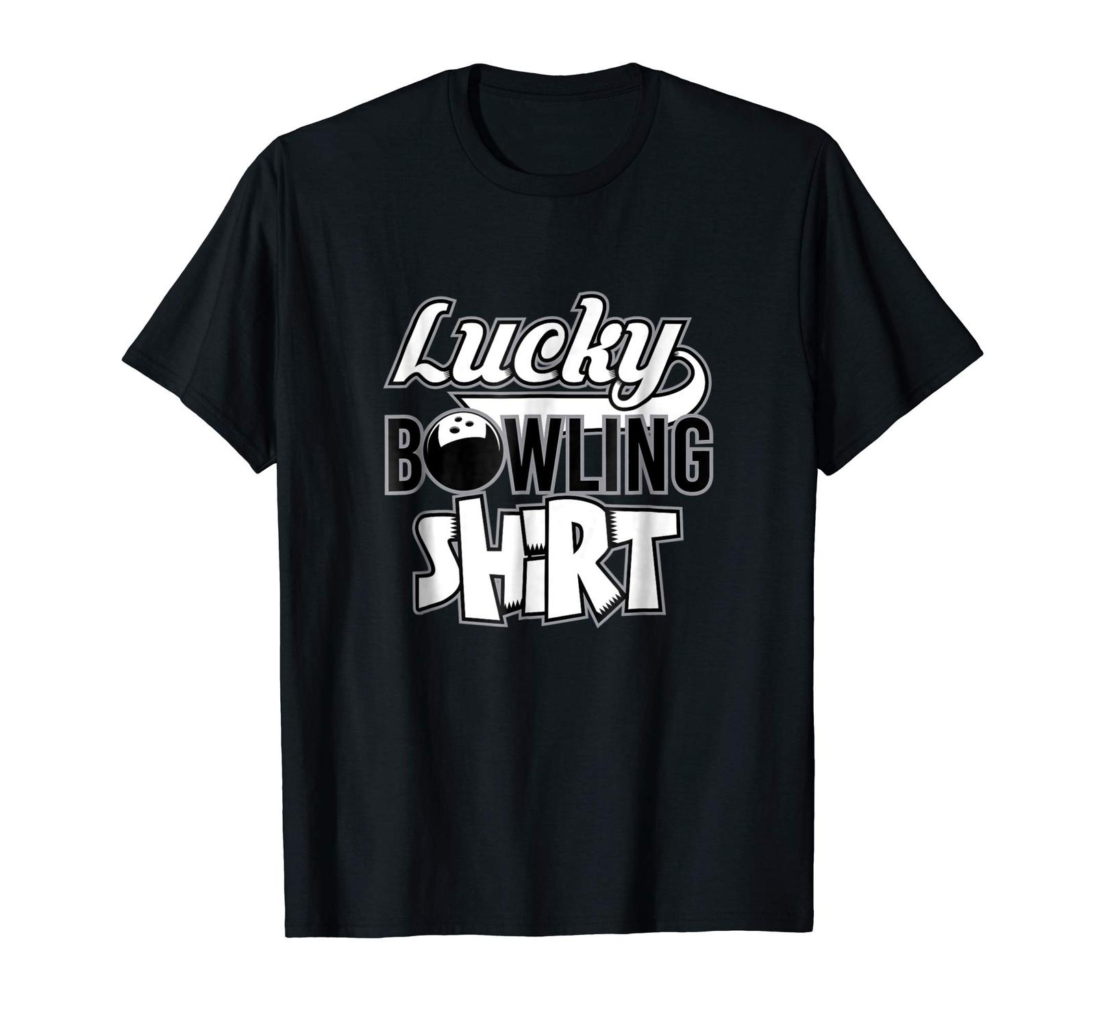 Funny Tee Funny Bowling Shirt Lucky Bowling Men TShirts
