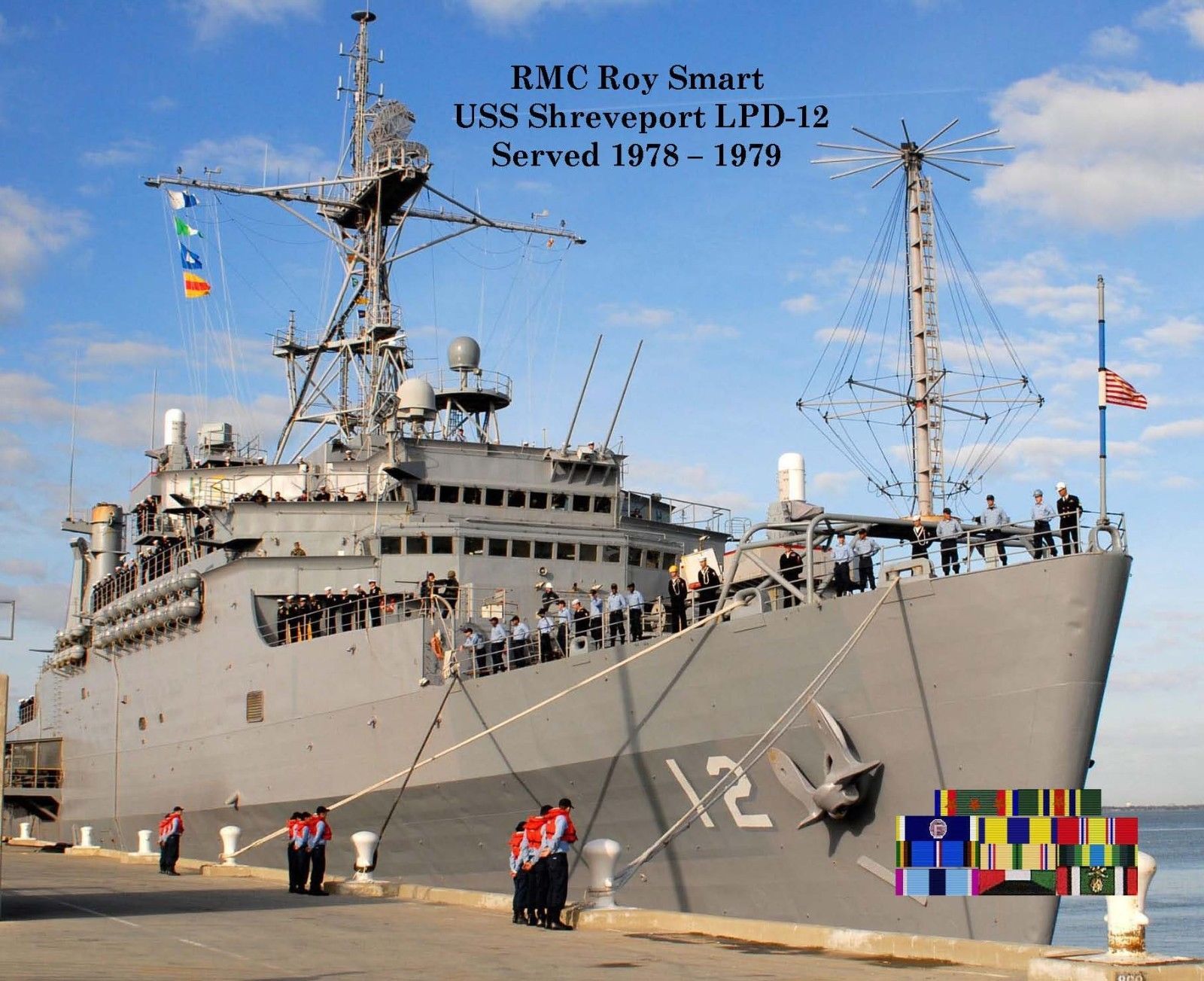 USS SHREVEPORT LPD12 * 8 x 5 x 11 Canvas Paper Print Navy