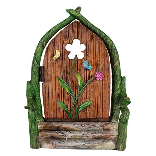 Brianna Wonderland Miniature Fairy Garden Flower Fairy Door 4.3 inches for Plant