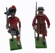 Vintage Toy Soldiers Lot of 2 Metal 2.5&quot; Britains LTD England  - $11.59