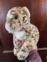 Wild Republic Blue Eyes Snow Leopard White Spotted Cub Plush Stuffed Animal Toy - $11.65