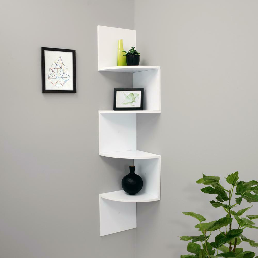 floating corner shelves