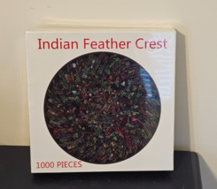 NEW SEALED Bgraamiens 1000 Piece Puzzle Indian Feather Crest - $14.85