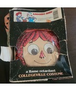 Collegeville Costume With Mask Raggedy Ann 2403 Tiny Tot 3-4 Yr Up To 37... - $18.67