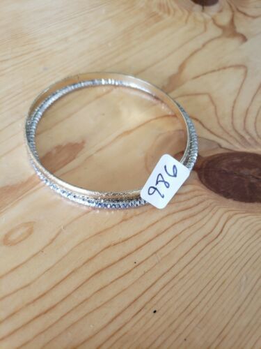 Primary image for 986 SILVER & GOLD BANGLES (new)