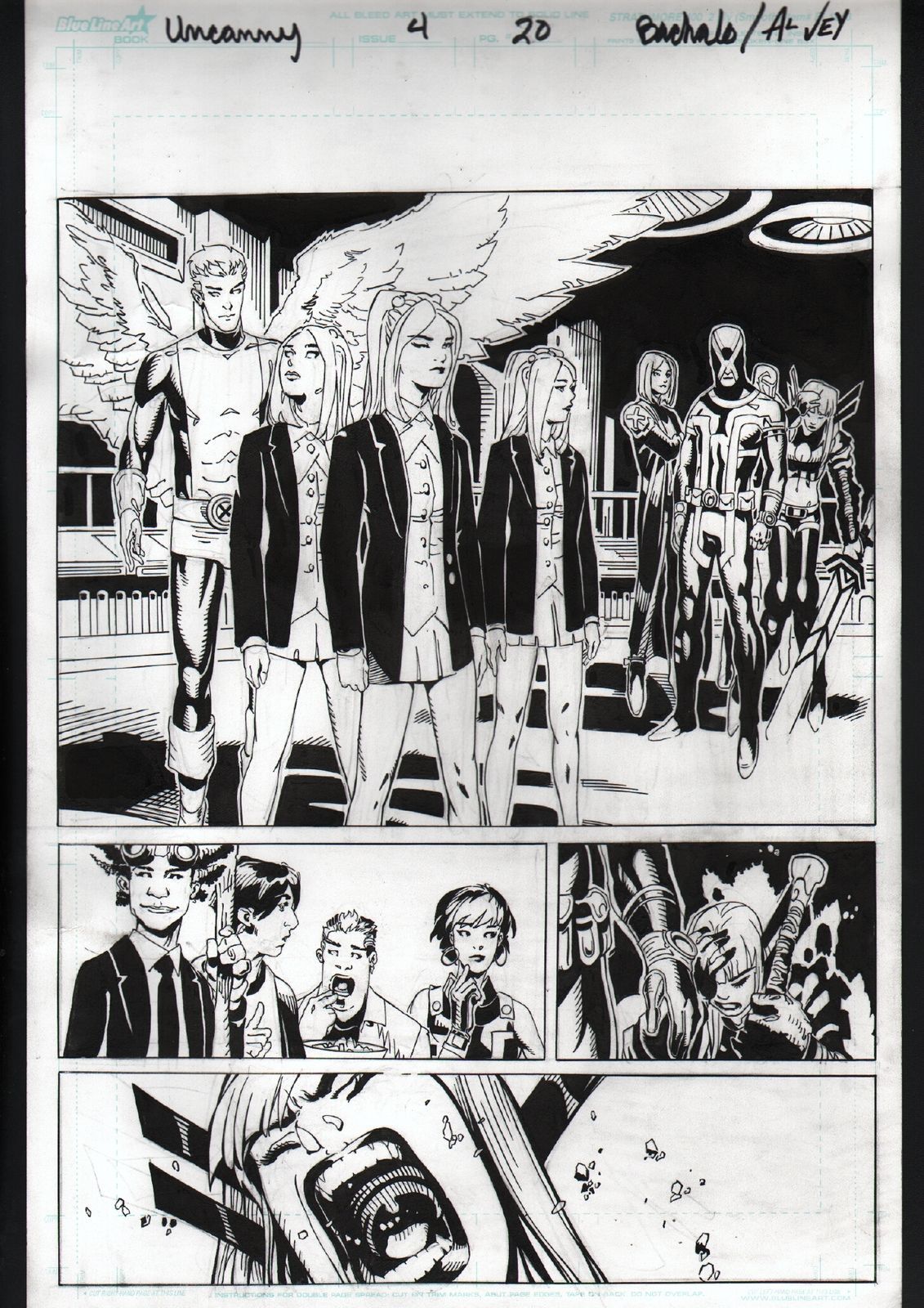 UNCANNY XMEN 4ORIGINAL ARTPG 20CHRIS BACHALOMARVEL Interior Pages