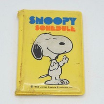 Vintage Snoopy Small Schedule Padded Book Peanuts - $29.04