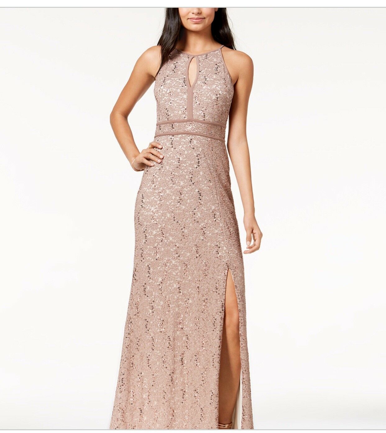 morgan and co glitter lace gown