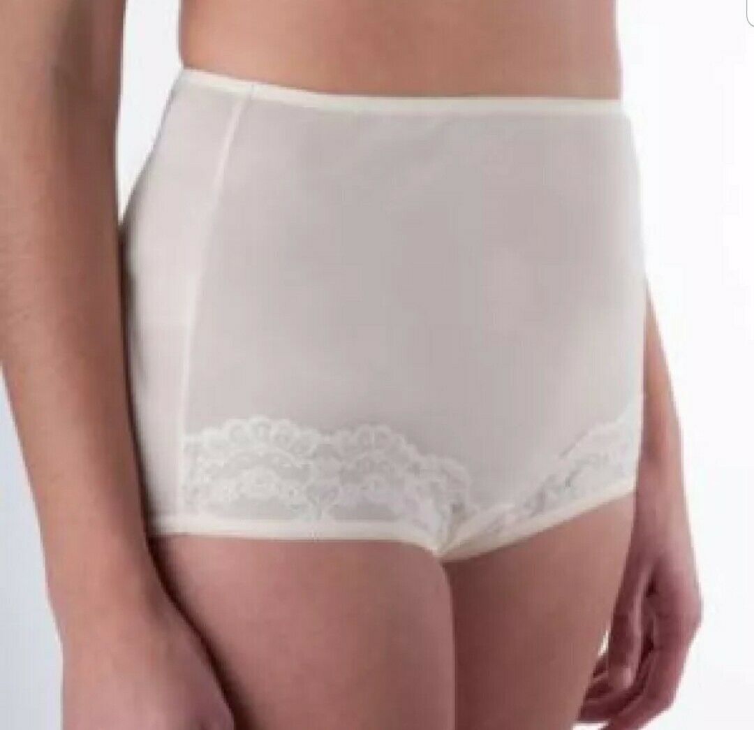 Dixie Belle White Nylon See Through Lacey Panties 1232 Size 13 Fits   S L1600 