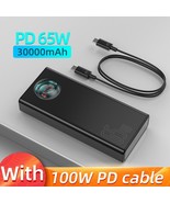 Baseus 65W Power Bank 30000mAh PD Quick Charging Powerbank Portable Exte... - $84.99