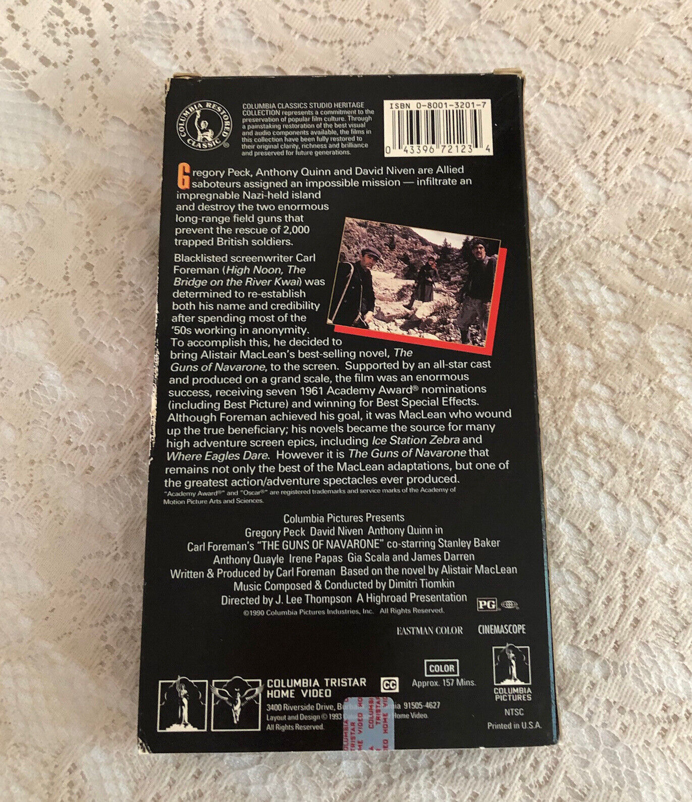 The Guns of Navarone VHS 1990 Gregory Peck Anthony Quinn David Niven ...