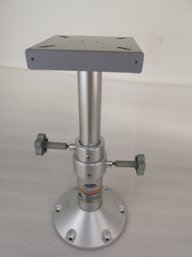 Two Stage Adjustable Table Pedestal Mount Aluminum 11.61"27.16" For Marine Boat Interior
