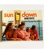 Vintage 1975 Southern Comfort Sundown Barmate Happy Hour Bar Guide Drink... - $7.57