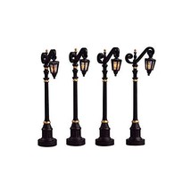 Lemax Christmas - Colonial Street Lamp Set of 4 Battery Operated (4.5V) ... - $12.86