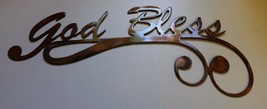 God bless art from Metal Wall Accents Copper/Bronze - $19.95