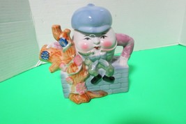 Humpty Dumpty Tea Pot Feita Childrens Nursery Rhyme Decor Collectible - $15.00