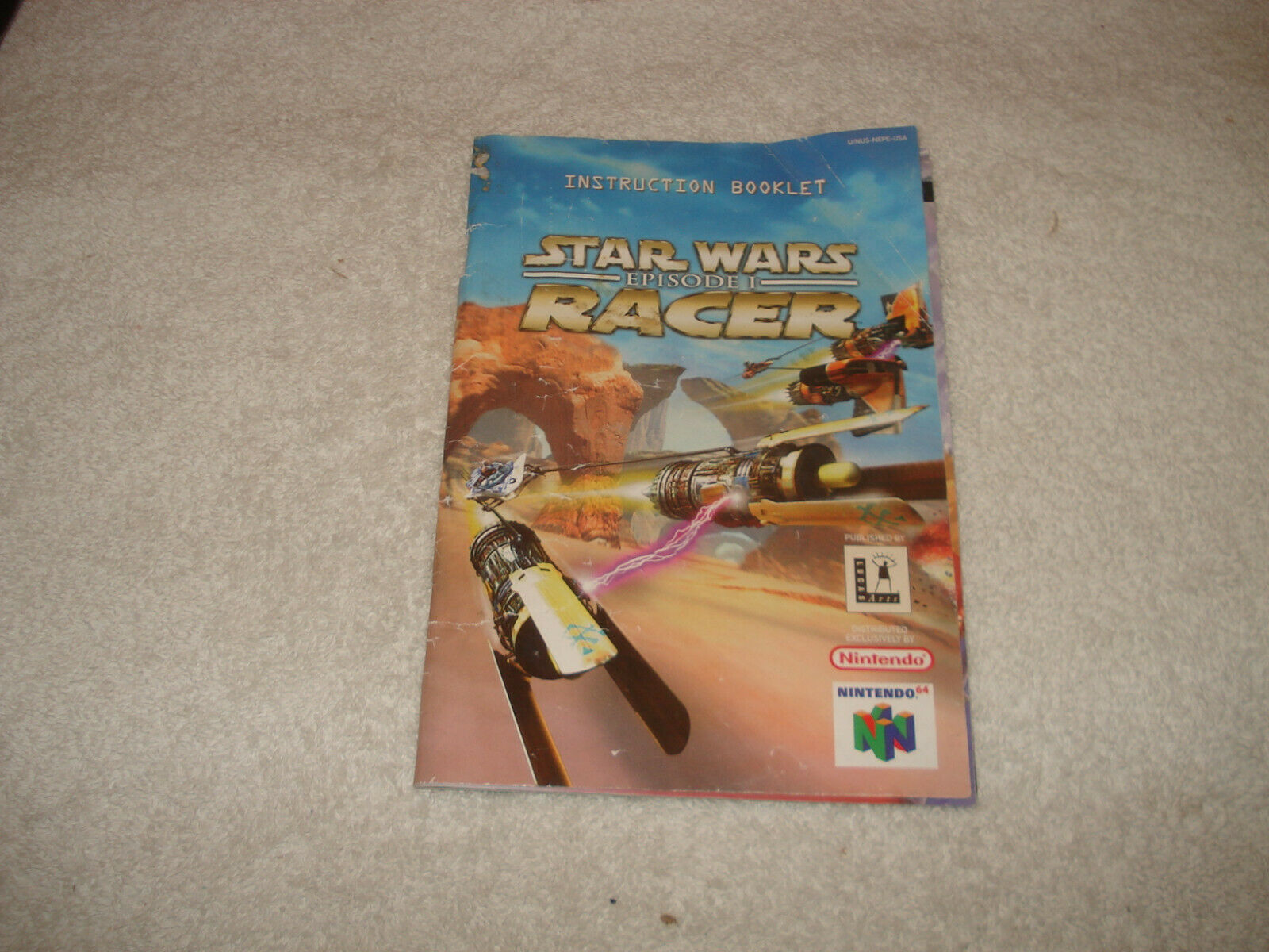 Primary image for Star Wars Racer Episode I Manual only Nintendo N64 Instruction Booklet