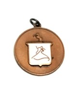 VTG Arthur Murray Dance Award Copper White Enamel Medal Charm Dieges &amp; C... - $19.50