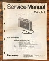 Panasonic RQ-332S Portable Cassette  Service Manual *Original* - $14.47