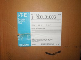 Siemens RECL3100G 100A 3ph 3W w/ Ground 600V ITE Busway System Plug Enclosure - $1,500.00
