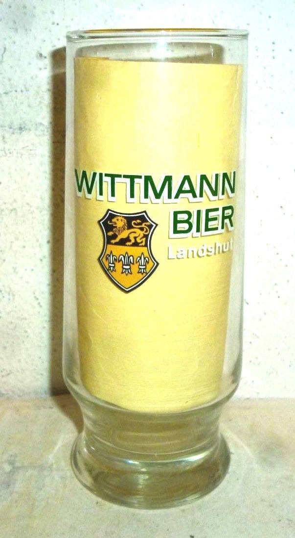 Brauerei Wittmann Landshut Wittmann Bier German Beer Glass Germany
