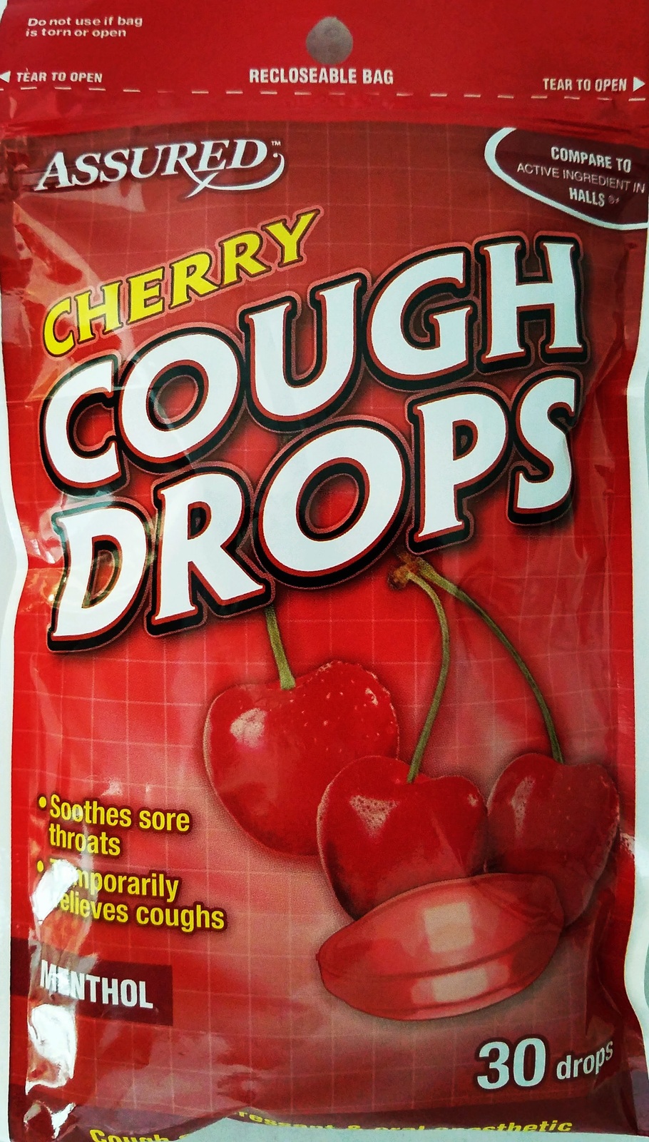 Cough Drops Cherry Eucalyptus HoneyLemon VitaminCCitrus ButterCream