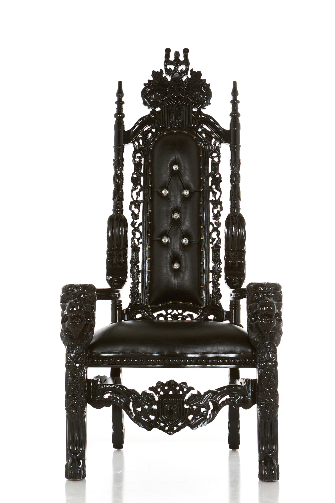  King  David Royal  High Back Lion Throne  Chair  King  Queen 