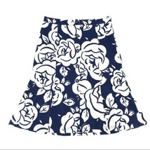 Women&#39;s Maeve By Anthropologie Blue White Floral Amiens Flounced Skirt S... - $43.43