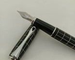 Diplomat Excellence A Plus Rhomb Guilloche Lapis Black Fountain Pen (NOS)