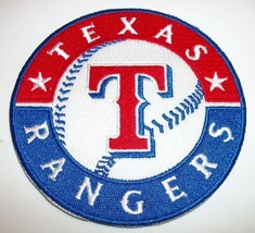 Texas Rangers Embroidered PATCH~3 1/2" Round~Iron Sew On~MLB~Ships FREE - $4.85
