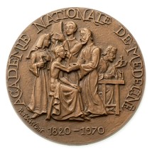 1970 France Medal Académie Nationale de Médecine Bronze - $98.01