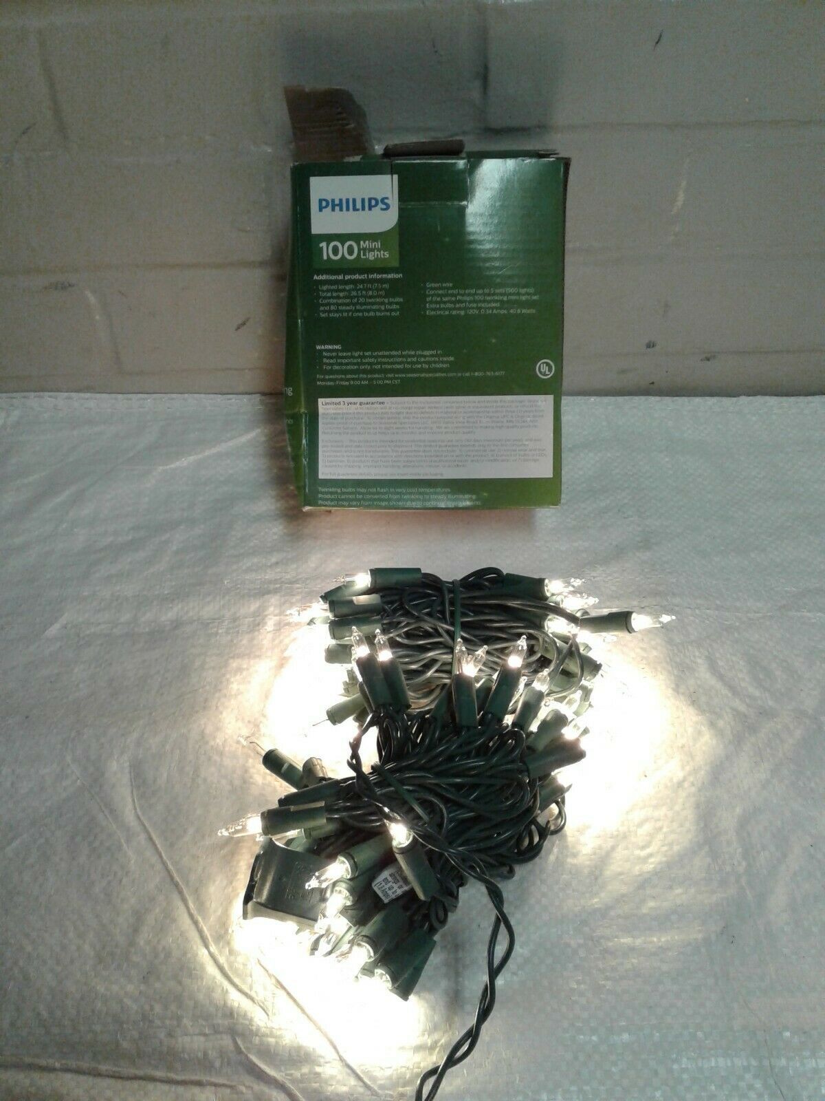 Philips 100 Mini Lights For Indoor Or And 15 Similar Items