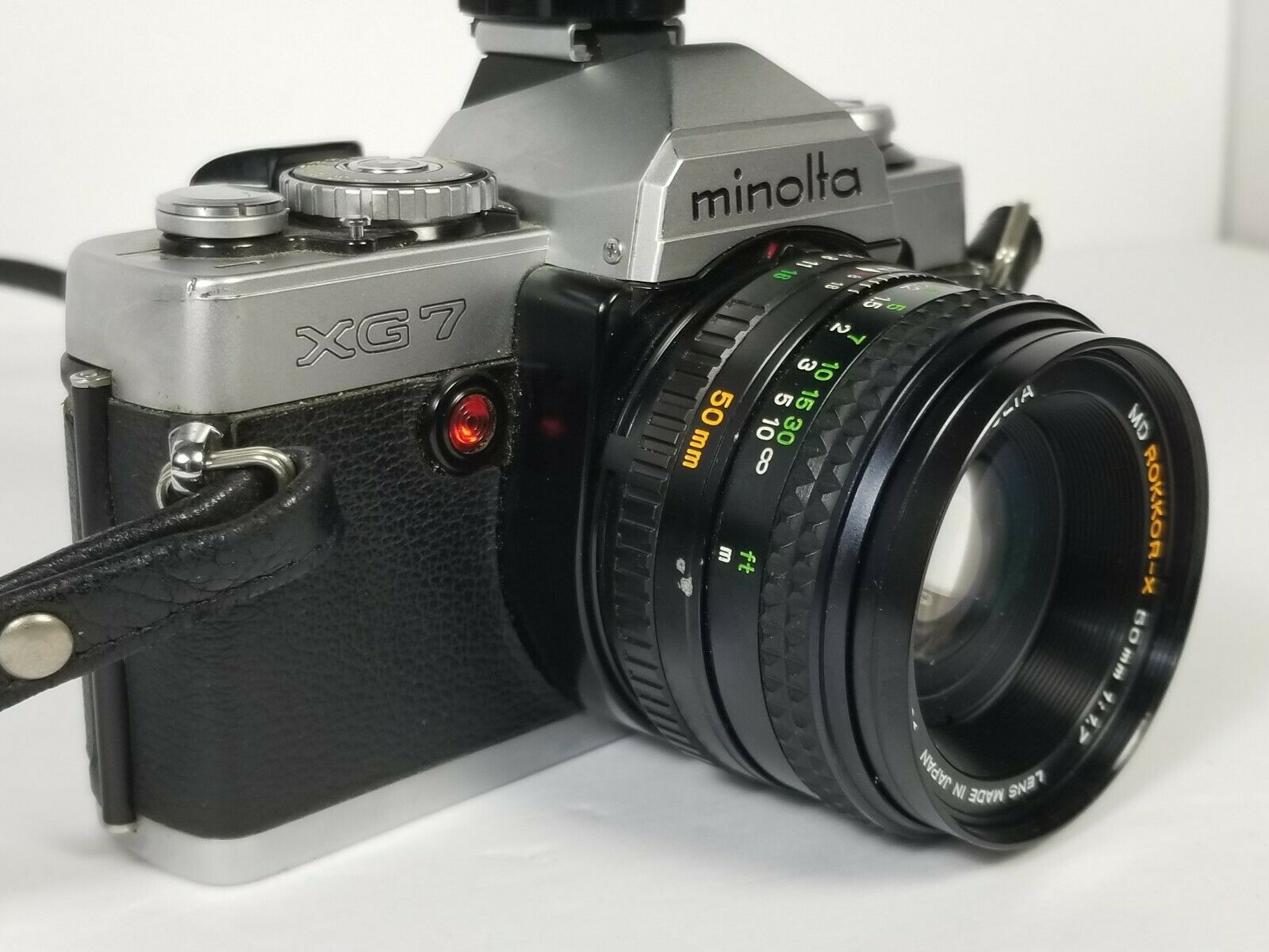 Minolta XG7 35mm Camera With MD RokkorX 50mm 11.7 Lens Film Cameras