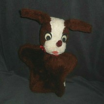 10 "vintage mary meyer thinner toy stuffed hand puppet brown puppy - $13.10