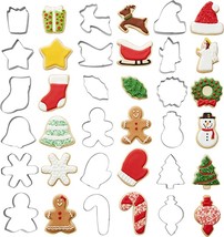 Wilton Holiday Shapes Metal Christmas Cookie Cutter Set, 18-Piece - $30.99
