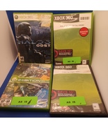 Halo 3 , Army of Two , Exhibition &amp; Dragon Age Origins - 4 Preowned Xbox... - $27.00