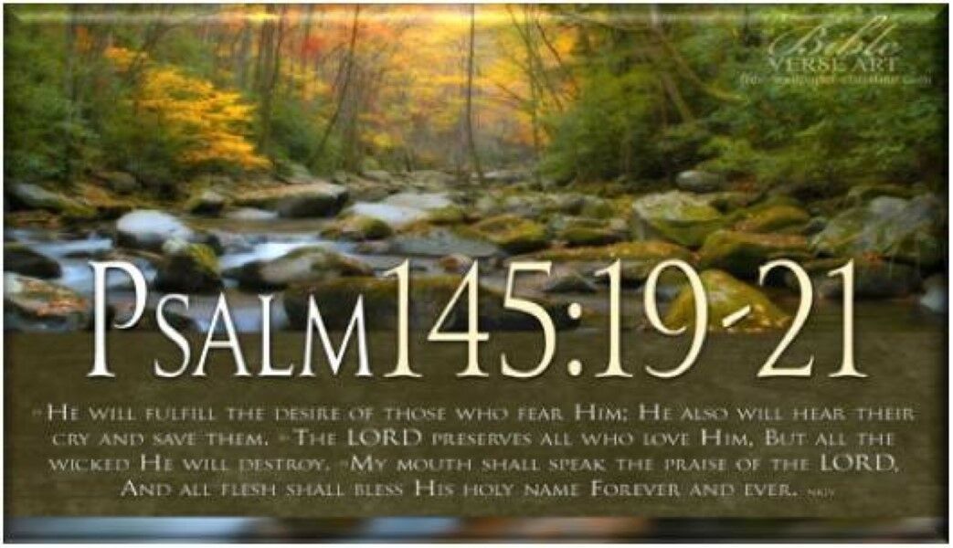 Psalm 145:19 Refrigerator Magnet - Refrigerator Magnets