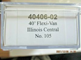 Trainworx Stock # 40406-01 to -03 Illinois Central 40' Flexi-Van Trailer N-Scale image 4