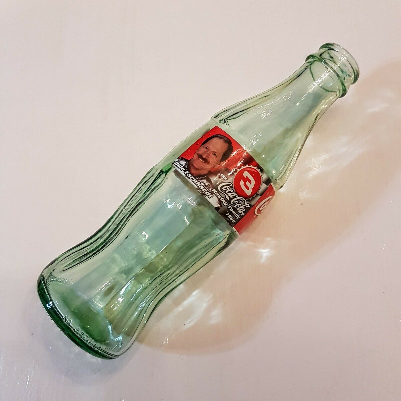 Dale Earnhardt Sr CocaCola Classic 8oz empty Bottle 1999 VTG Coke