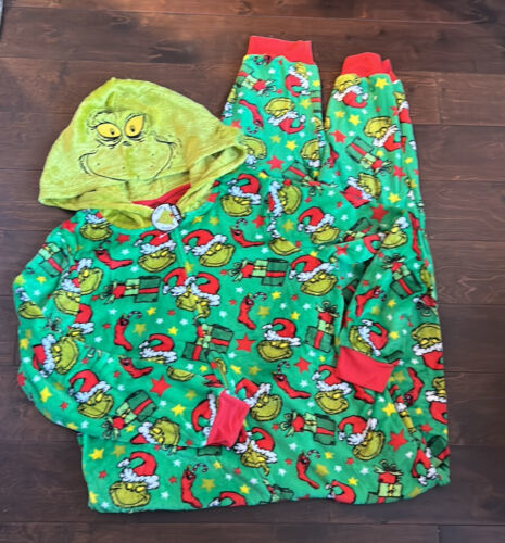 Primary image for The Grinch Union Suit Pajamas One Piece Halloween Costume Women Sz XL