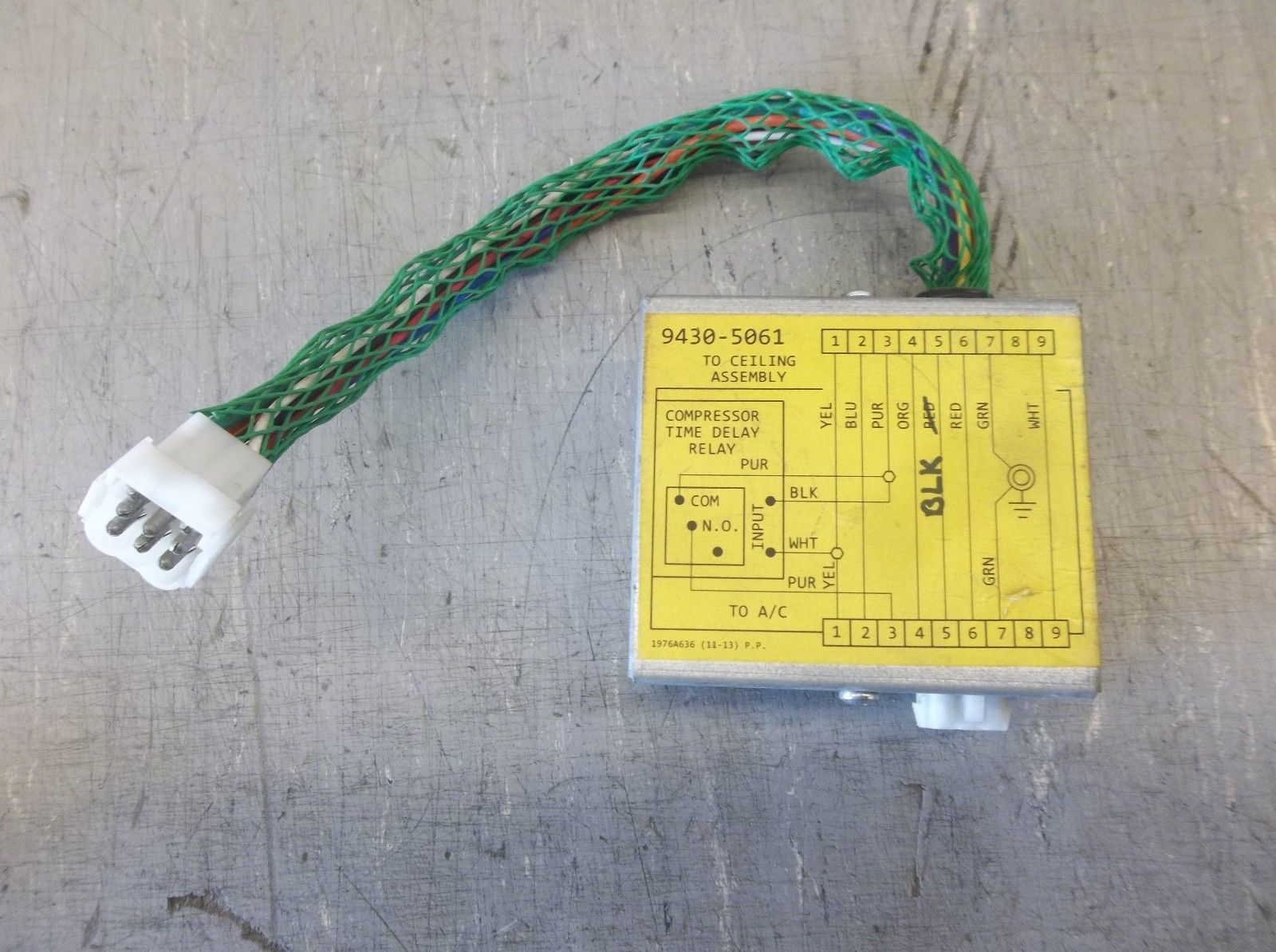 Coleman Mach A/C Compressor Time Delay Relay Assembly 94305061 A/C