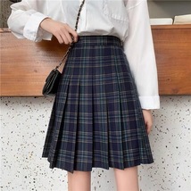 Lady Classic Wine Red Plaid Skirt Plus Size Pleated Plaid Skirt Christmas Outfit image 7