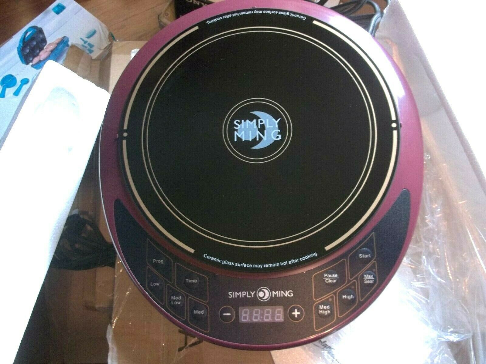 Simply Ming Ceramic Induction Burner Cooktop 1800 watt New In Box with