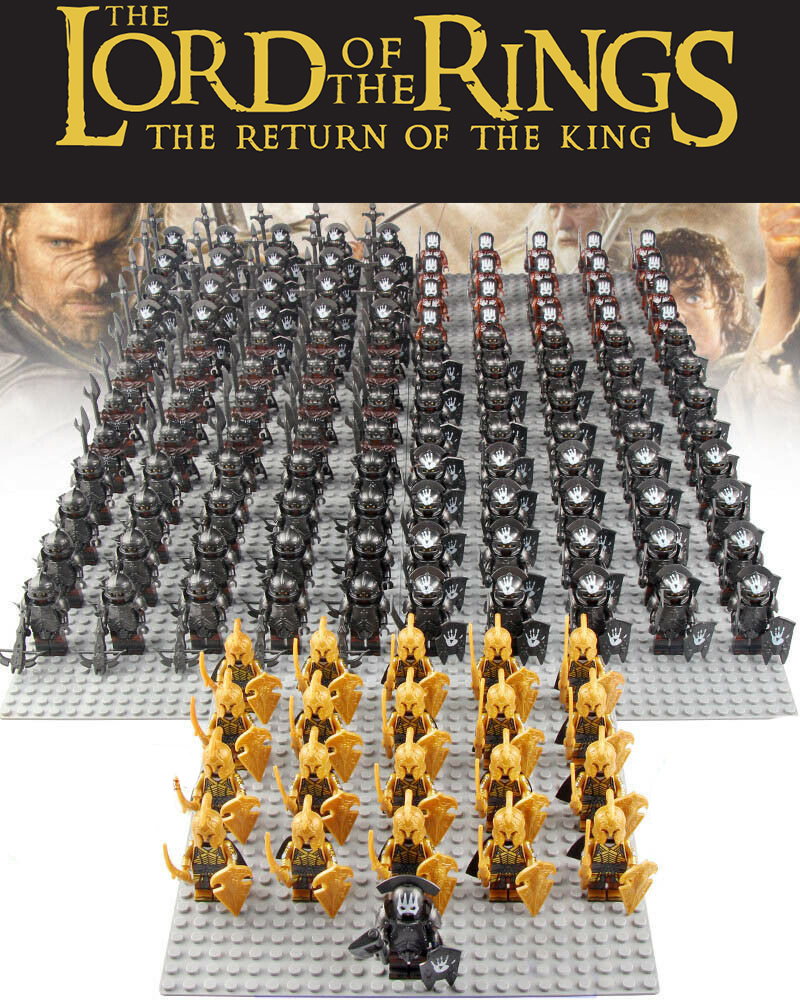21pcs/set LOTR Noldor Elf Guard Uruk-hai Army Set Minifigures Block Toy Gifts