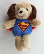 GUND DC Comics Superman Baby Rattle Brown Teddy Bear Plush 5" Stuffed Animal - $7.95