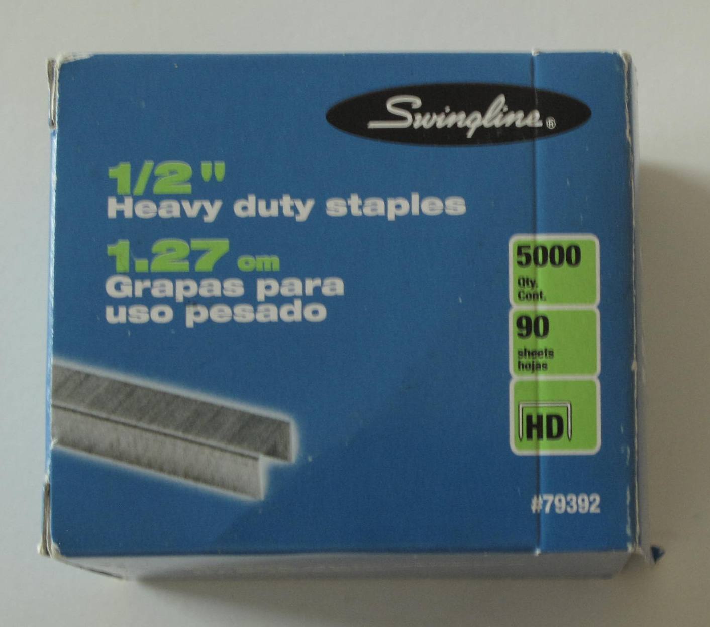 Swingline Heavy Duty 1/2" Chisel Point Staples 4400 Per Box (used