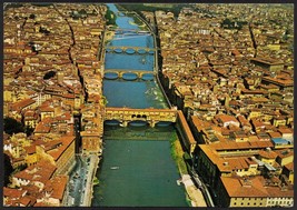 AA2353 Firenze - Città - View Aerial Dell&#39;Arno And The Bridges - $5.19