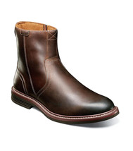 Mens Florsheim Norwalk Plain Toe Side Zip Boot Modern Brown CH 13393-215 - $150.00
